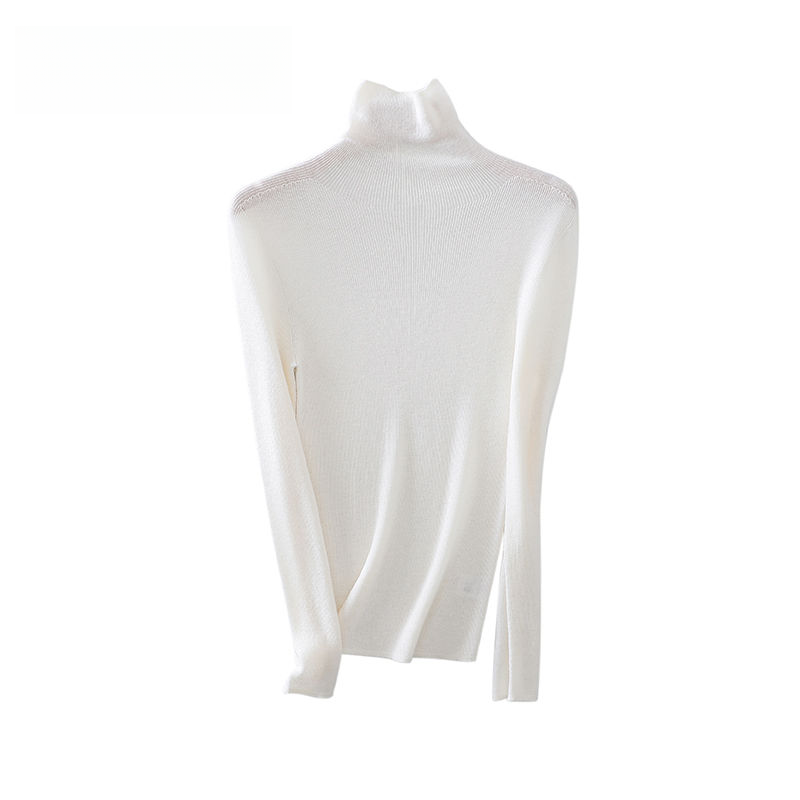 【福利款】赢智尚秋冬纯色保暖百搭高领亲肤绵羊毛针织衫女ZZ00387