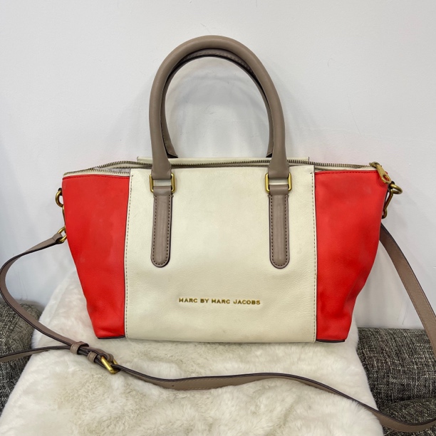 95新 Marc Jacobs/莫杰 2018/拼色单肩斜挎包