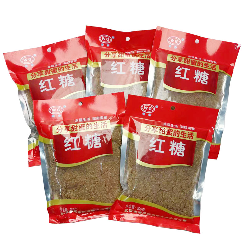 300g红砂糖湖北土特产传统赤砂糖月子糖老红糖蔗糖颗粒糖