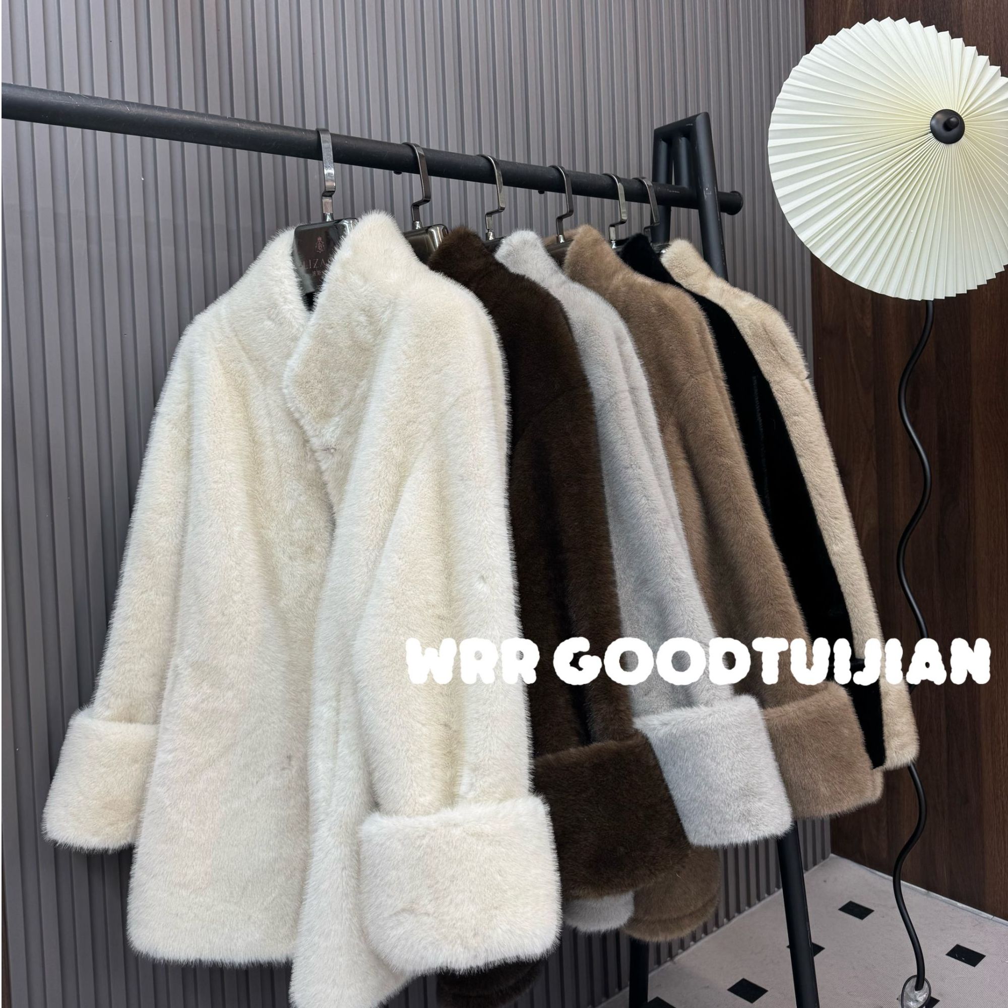 冬季必备 WRR TUIJIAN【双色扎染】百搭百配秋冬毛毛外套