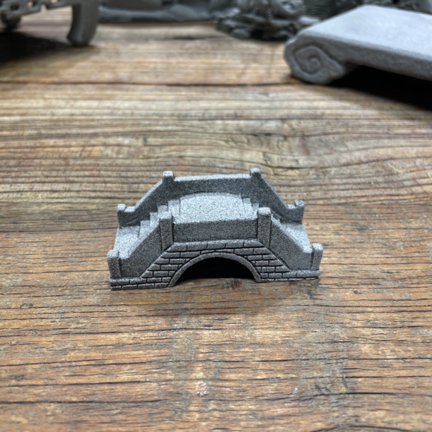 青砂石小桥鱼缸盆景桌面造景摆件