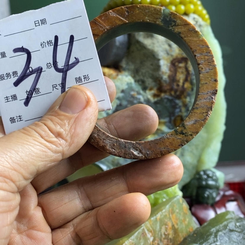 【闪购商品】蛇纹石玉珠宝岫玉原石未镶嵌@****尚