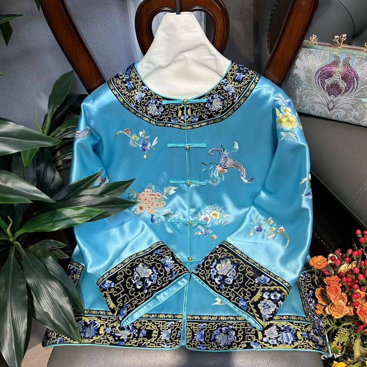 【韵微】新中式女士复古传统日常中国风民族风重工刺绣