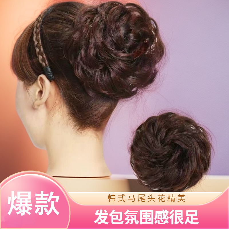 假发辫抓夹高档四季免洗易梳理学校家用发包头花韩式假发片头顶