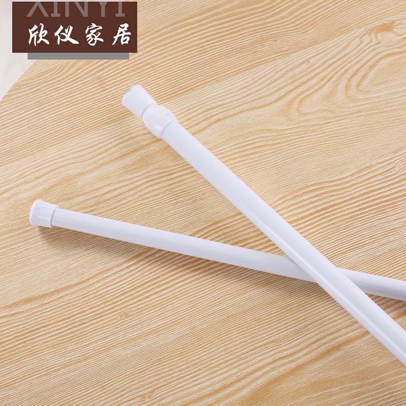 伸缩杆免打孔衣柜挂衣杆门帘杆窗帘杆浴帘杆撑杆晾衣杆加粗加厚新