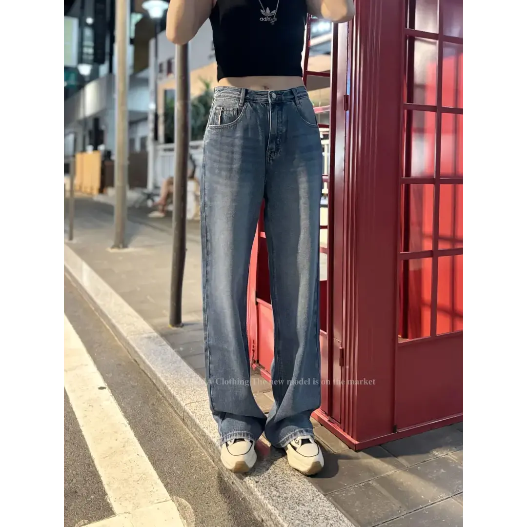 SU【580】502花 愫玥 MWMA超爆初秋百搭个性后袋设计窄版阔腿裤~