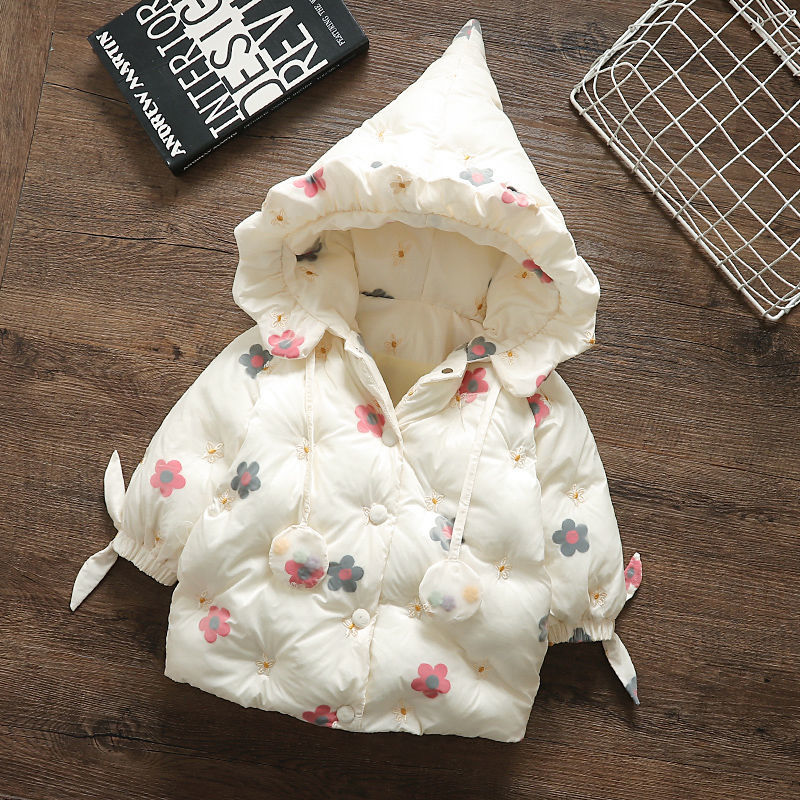 巴拉拉吧女宝宝冬装外套2小女孩0女童棉衣洋气一岁4儿童棉服棉服3