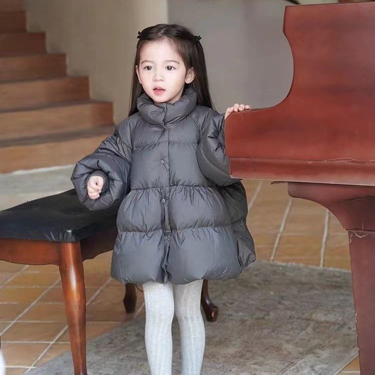 童装潮款Y女童加厚保暖棉服冬季新款儿童韩版立领外套洋气宽松