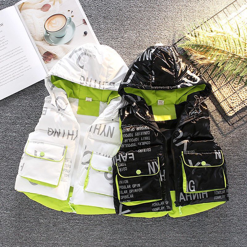 儿童冬季马甲加厚2023新款宝宝坎肩保暖外套男童背心洋气秋冬