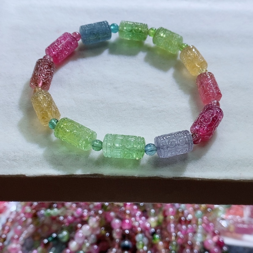 【闪购商品】碧玺手链未镶嵌甜*圈