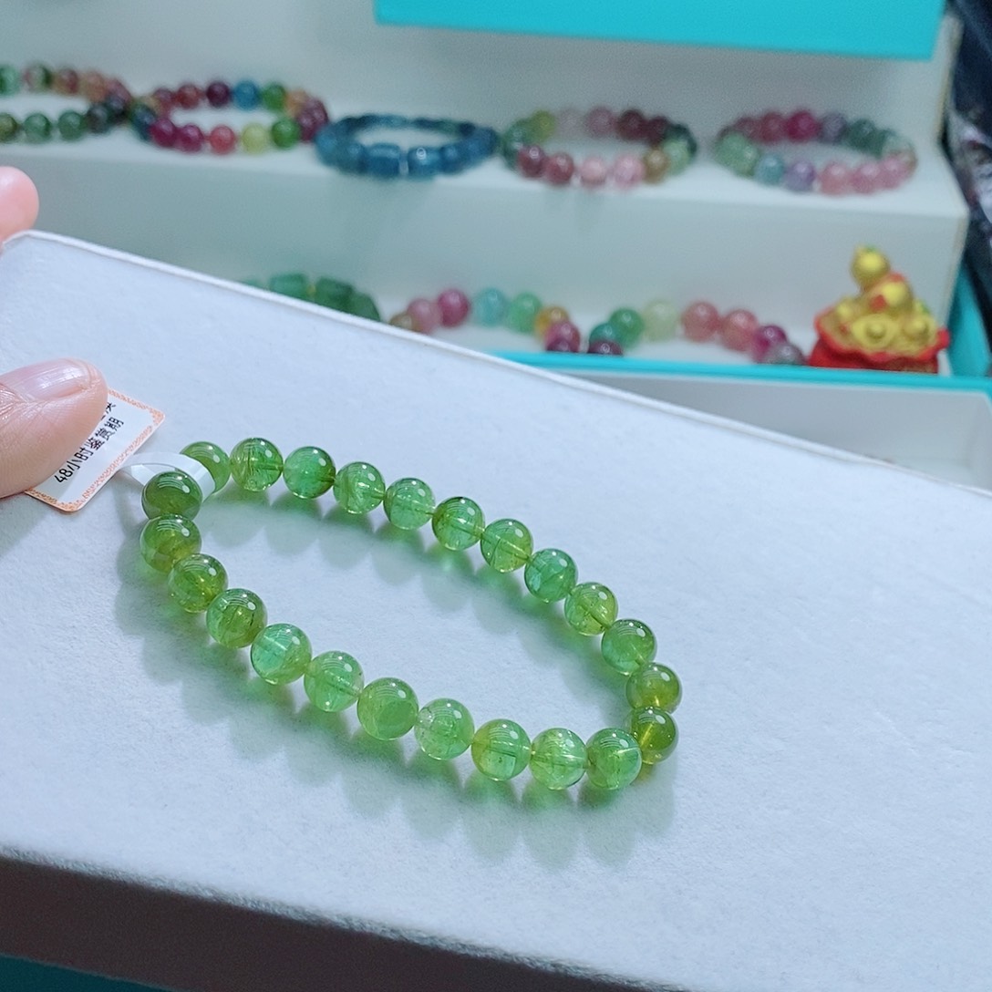 碧玺手链未镶嵌8mm左右