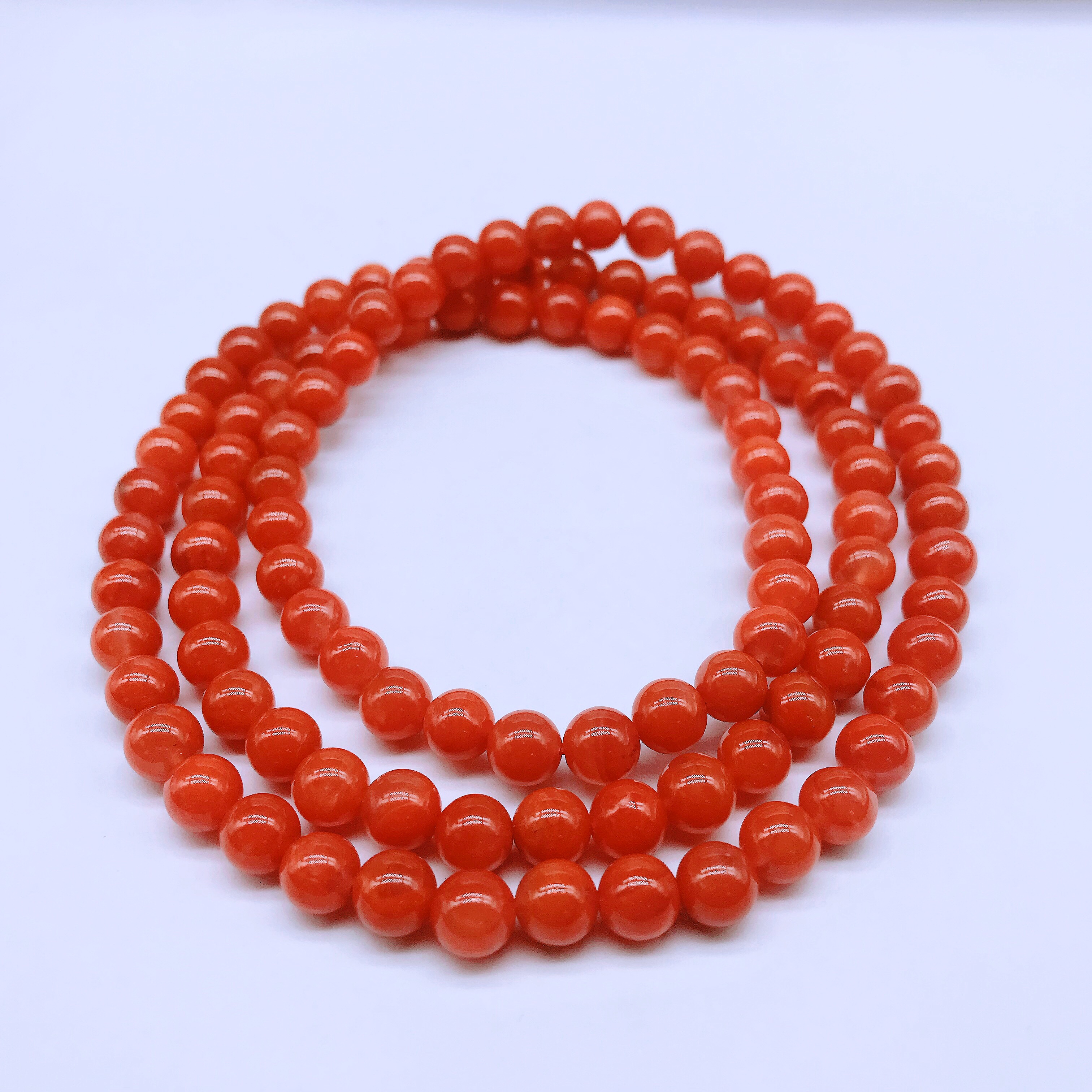 【鼎利源】南红保山滴水洞精美时尚多圈6mm