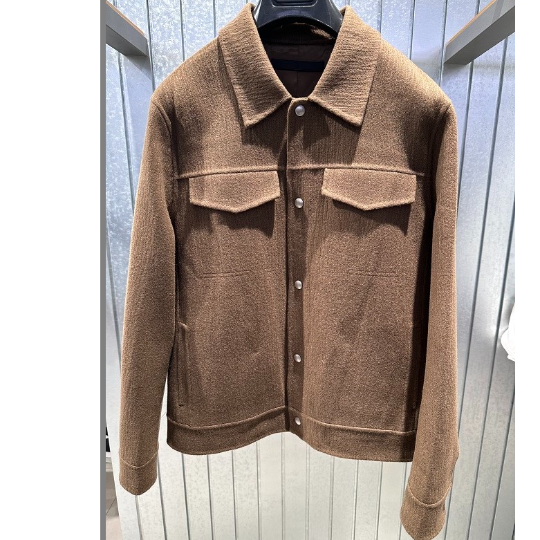 G24X064004  2024冬季新品商场同款男士大衣翻领短款双面