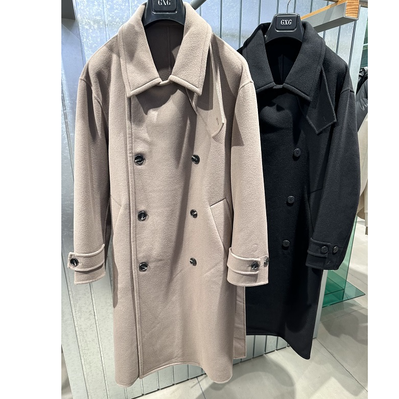 G24X264018   2024冬季新品商场同款男士长款大衣百搭双面呢
