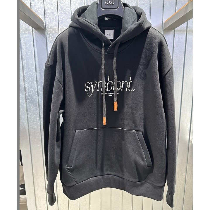 G24X314036  2024冬季新款商场同款男士连帽卫衣黑色时尚百搭