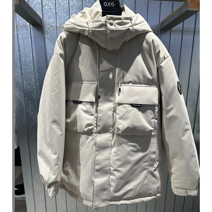 G24XY24026  2024冬季新款商场同款男士连帽中长款羽绒服时尚保暖