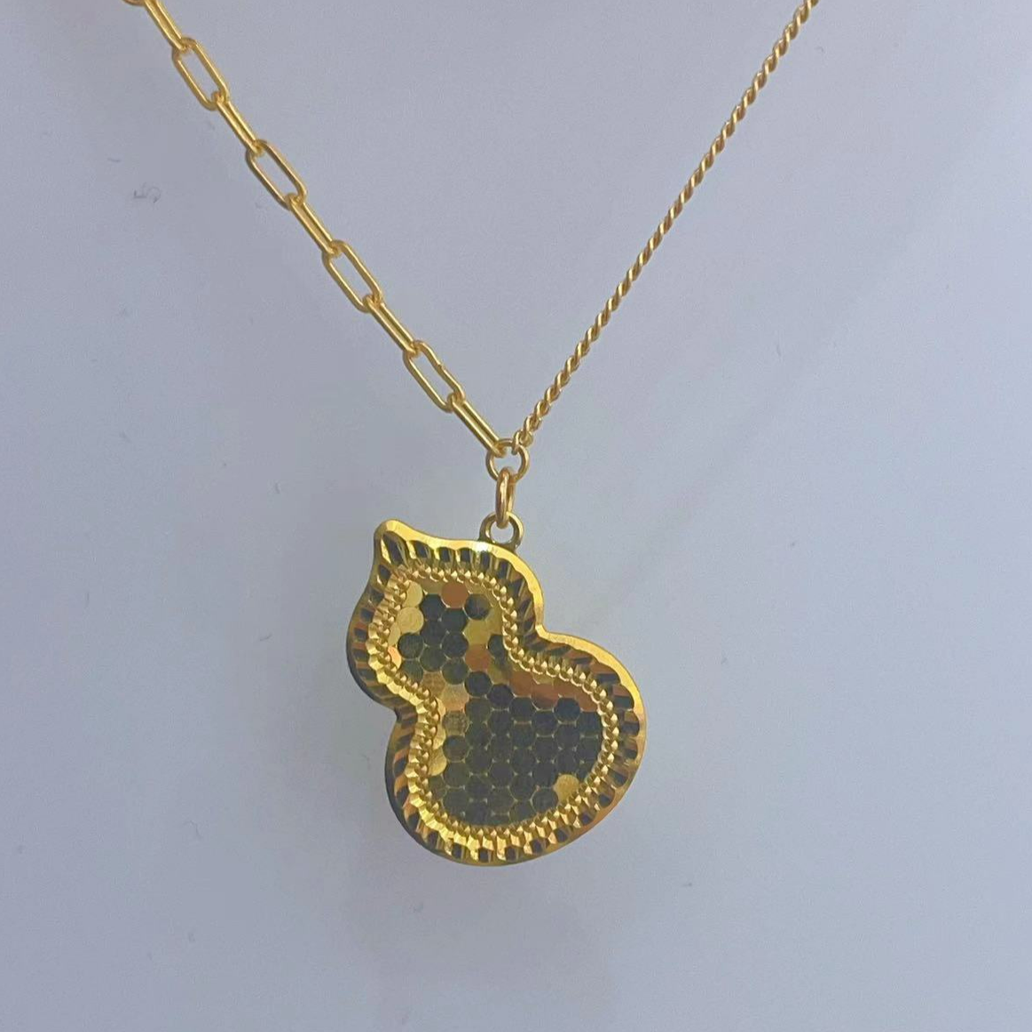 【赛菲尔黄金万足】足金999.9葫芦套链