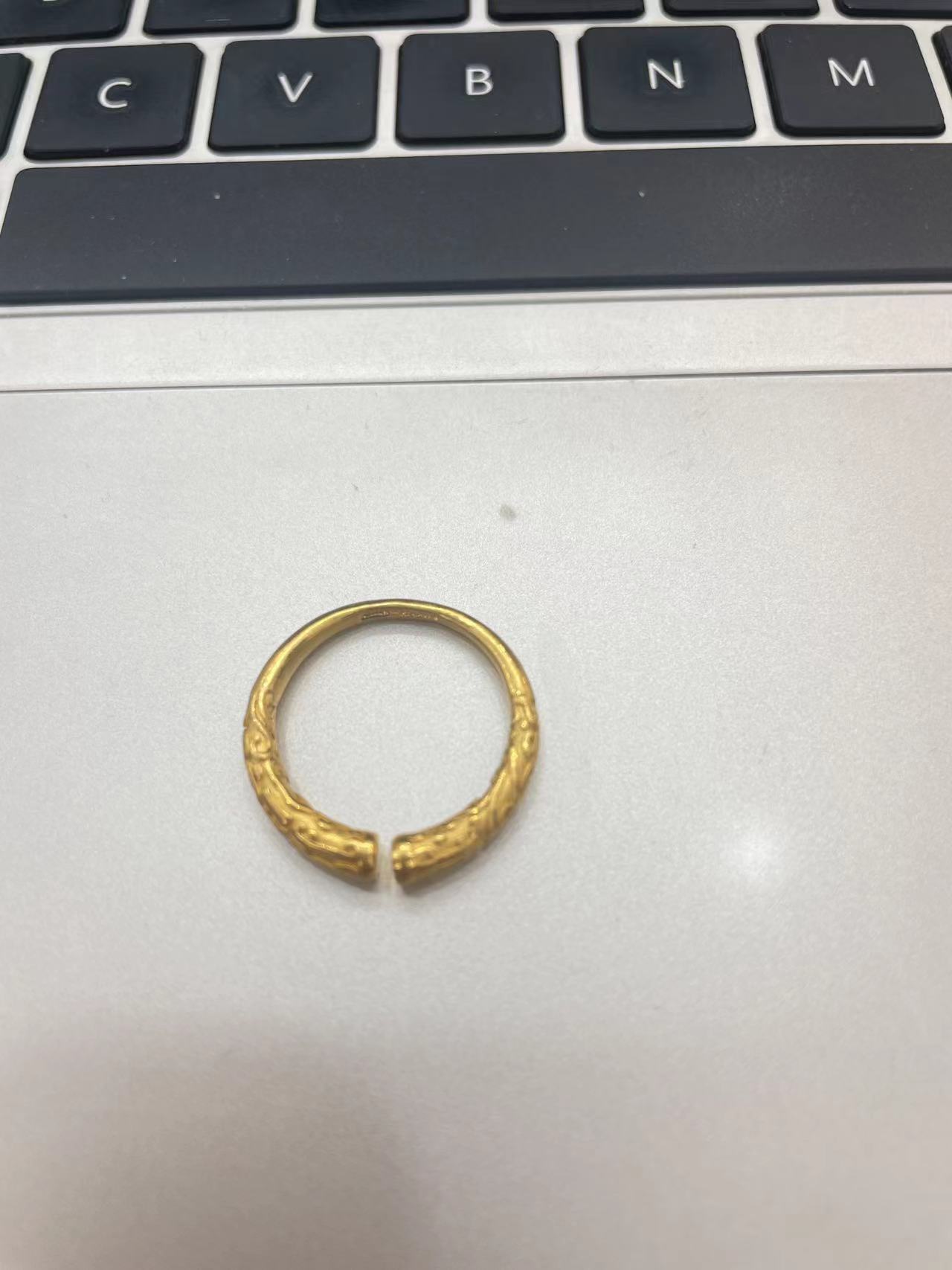 【赛菲尔黄金】足金999.9金箍棒戒指金戒指