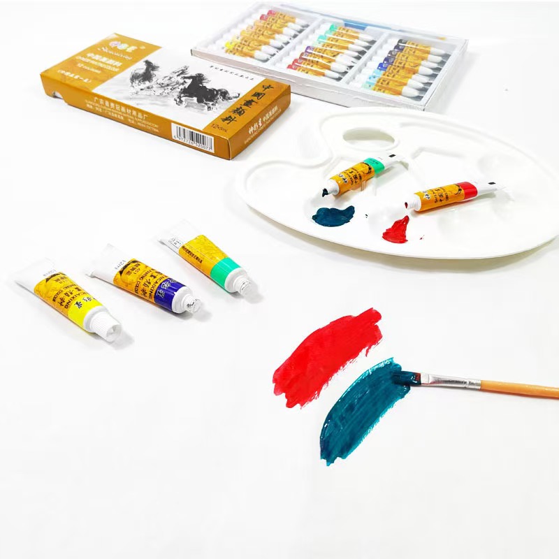 神彩星国画颜料12色18色24色
