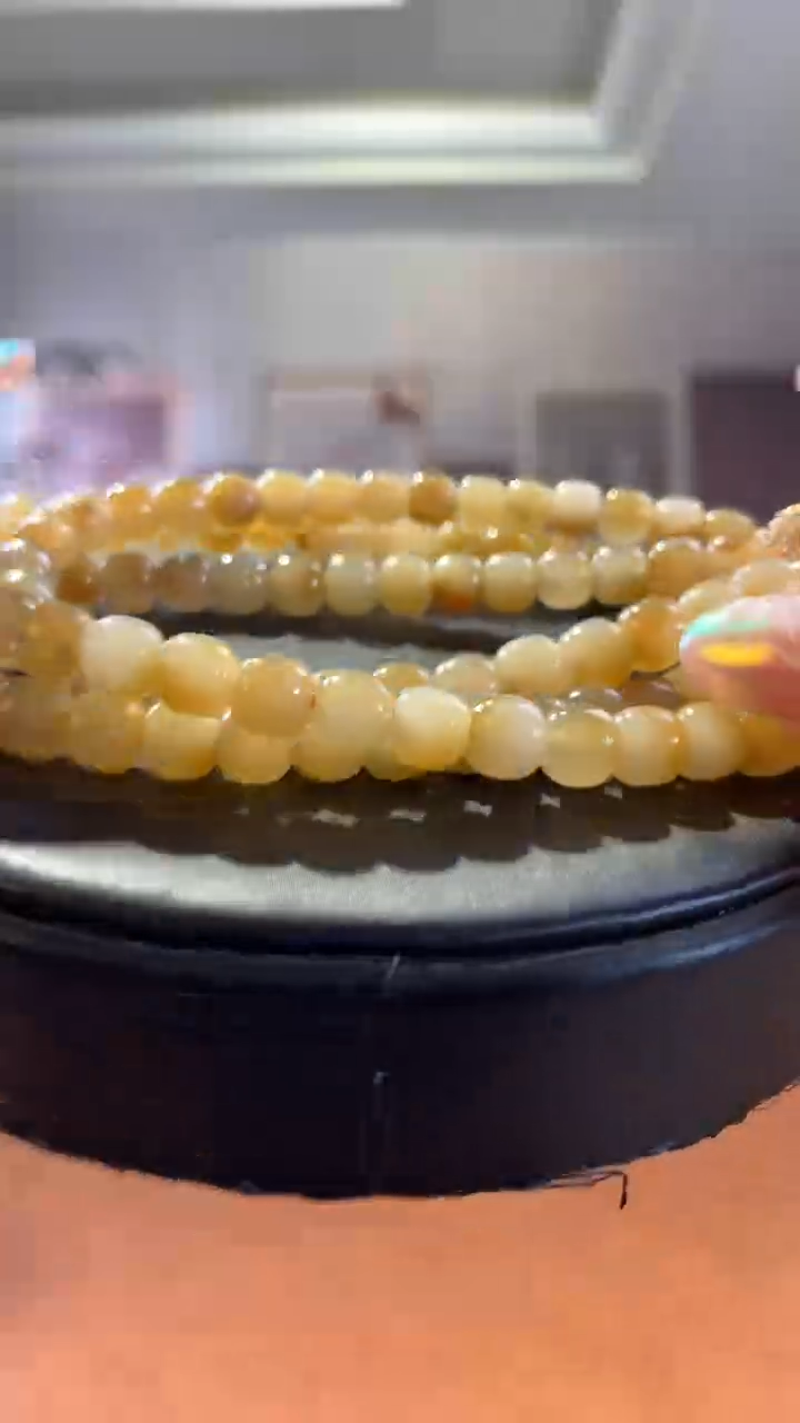 【闪购商品】和田玉珠串未镶嵌糖白108