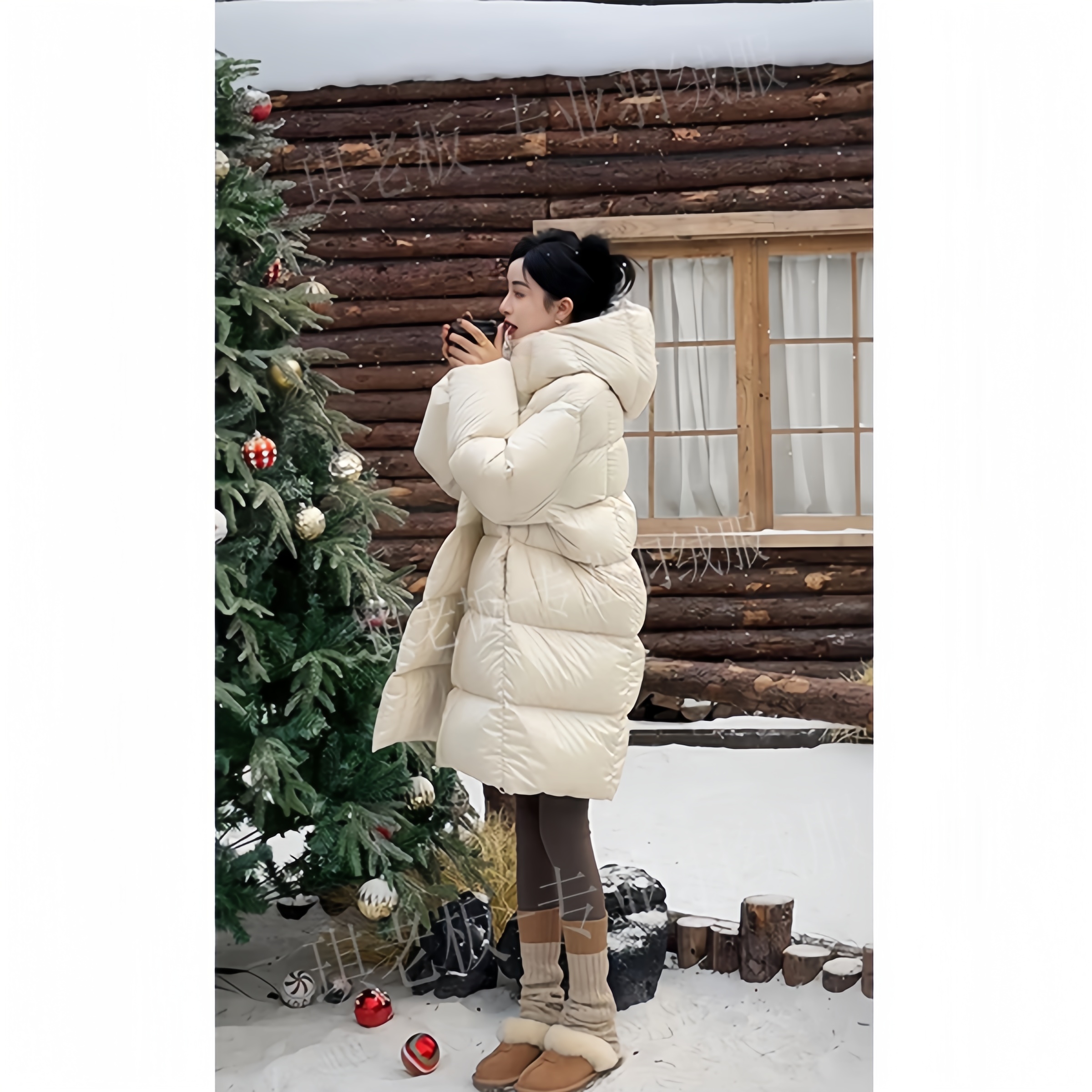 泡芙羽绒服女中长款新款韩版宽松加厚气质过膝连帽时尚保暖冬外套