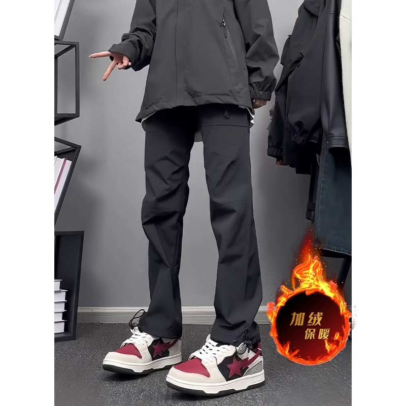 零下40度加绒冲锋裤男女冬季三合一户外滑雪裤防水防寒加厚裤子