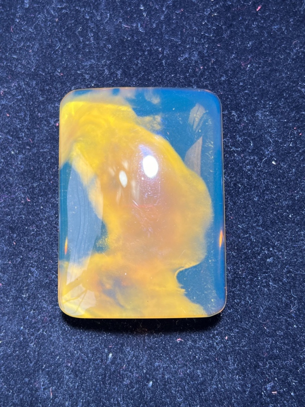 天然缅甸琥珀 32克精品特色高蓝珀溶洞蜜无事牌吊坠 天然保真