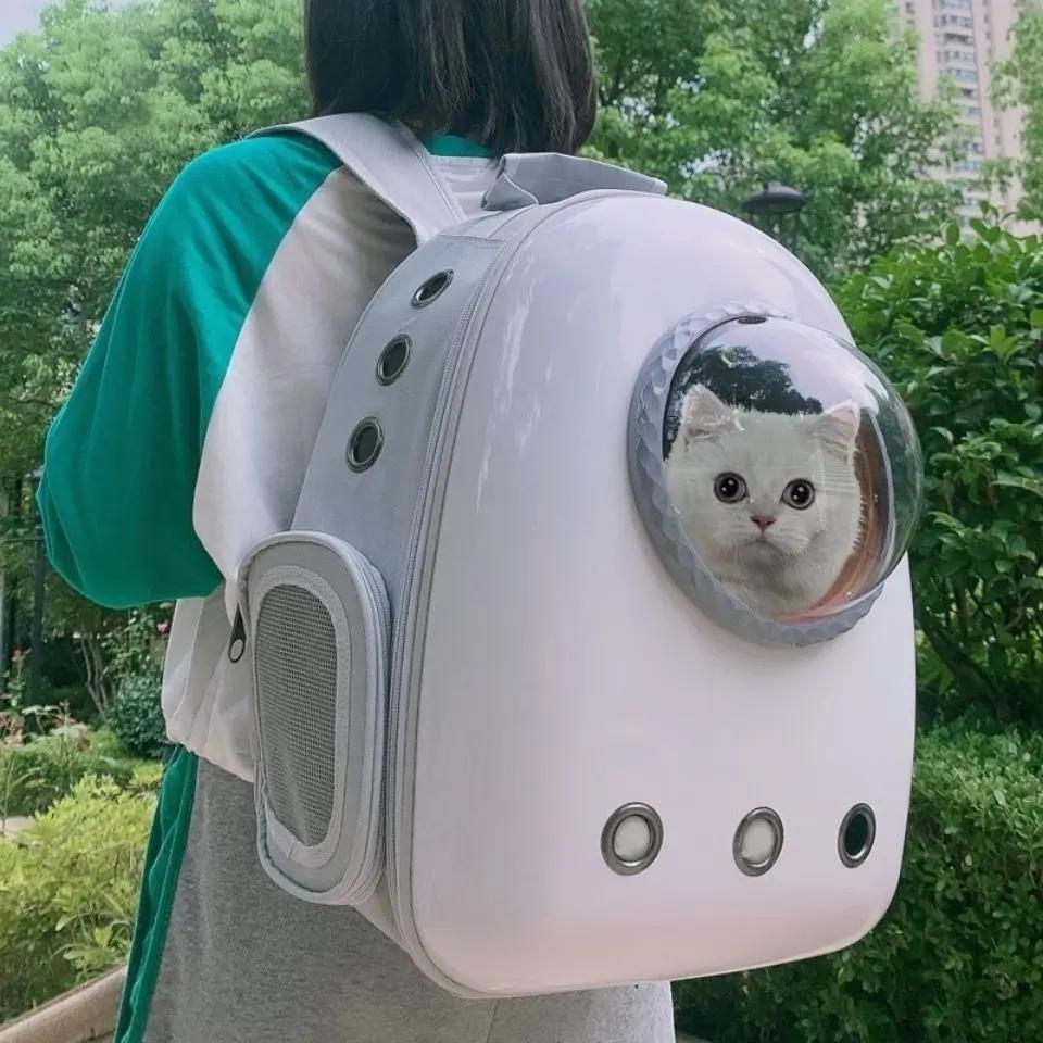 猫包外出加大太空舱宠物背包不透明便携式外出狗包双肩背可爱