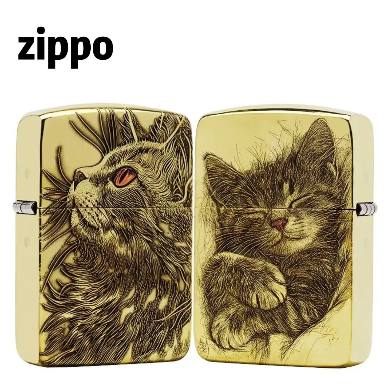 ZIPPO/之宝打火机正版【同城优选】1941b仰望星空凝视之猫煤油-DYJ1