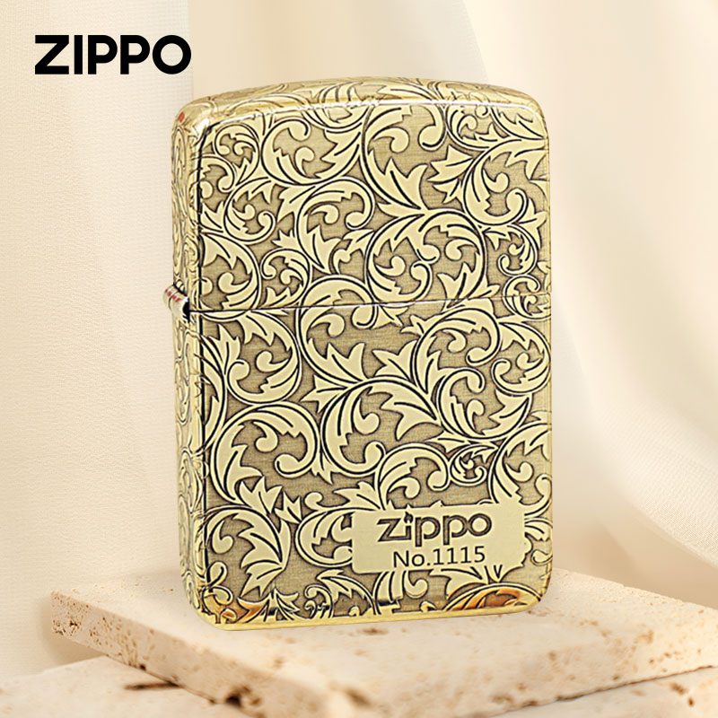 ZIPPO打火机正版1941B精雕五面唐草下标煤油防风正品火机送男士zp