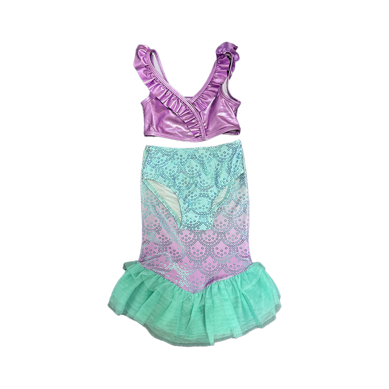 迪家乐园 美人鱼分体三件套凹造型必备款儿童女童公主连体女孩