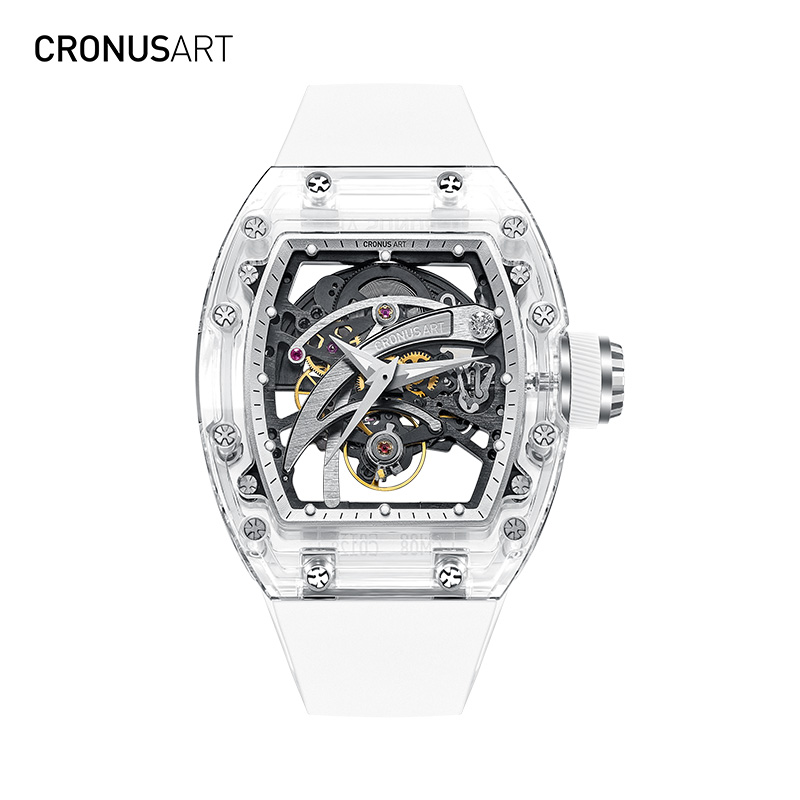 CronusArt克洛斯 刀锋 蓝宝石机械腕表时尚名表黑色夜光通用