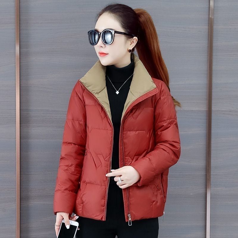 今年爆款羽绒服女2023冬季新款白鸭绒短款中年妈妈时尚宽松外套女