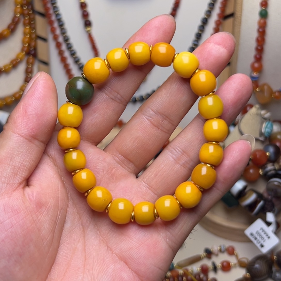 琥珀手链未镶嵌蜜蜡手链