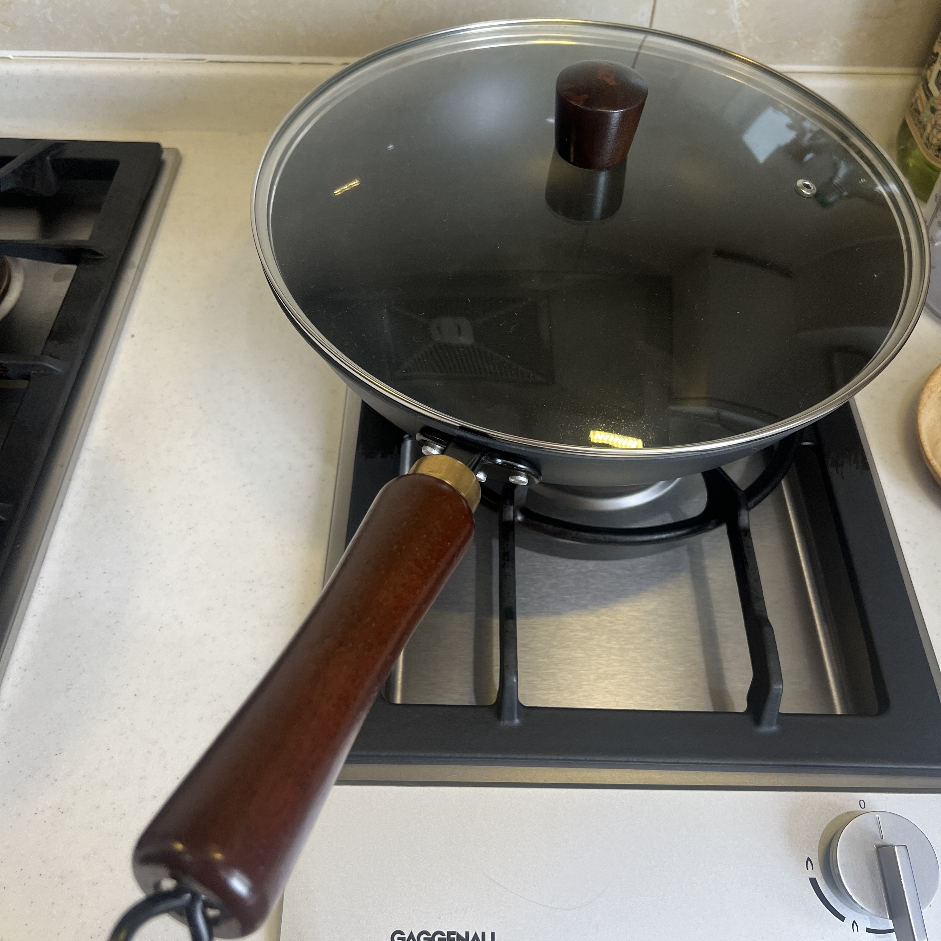 30cm陶瓷纯铁炒锅耐刮防锈炒菜煎蛋多功能灶具通用