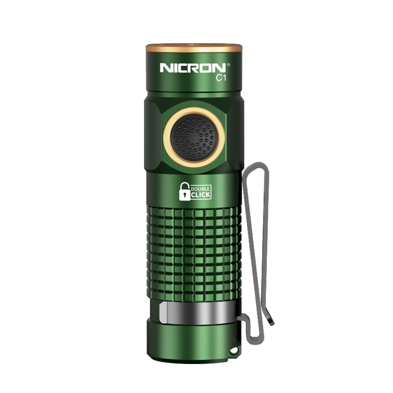 【手电王】耐朗 C1绿 掌中宝高亮手电筒 钥匙灯户外应急C口可充