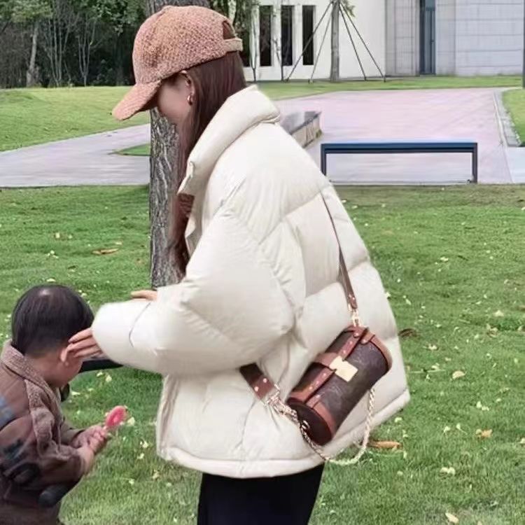 过年战袍短款羽绒服女韩版面包服宽松加厚棉衣外套学生棉袄20