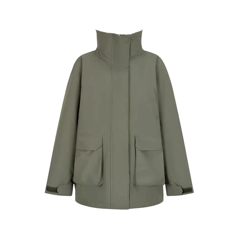 【袖里带毛】露丝同款羊羔绒女冬季新款美式中长款工装派克服