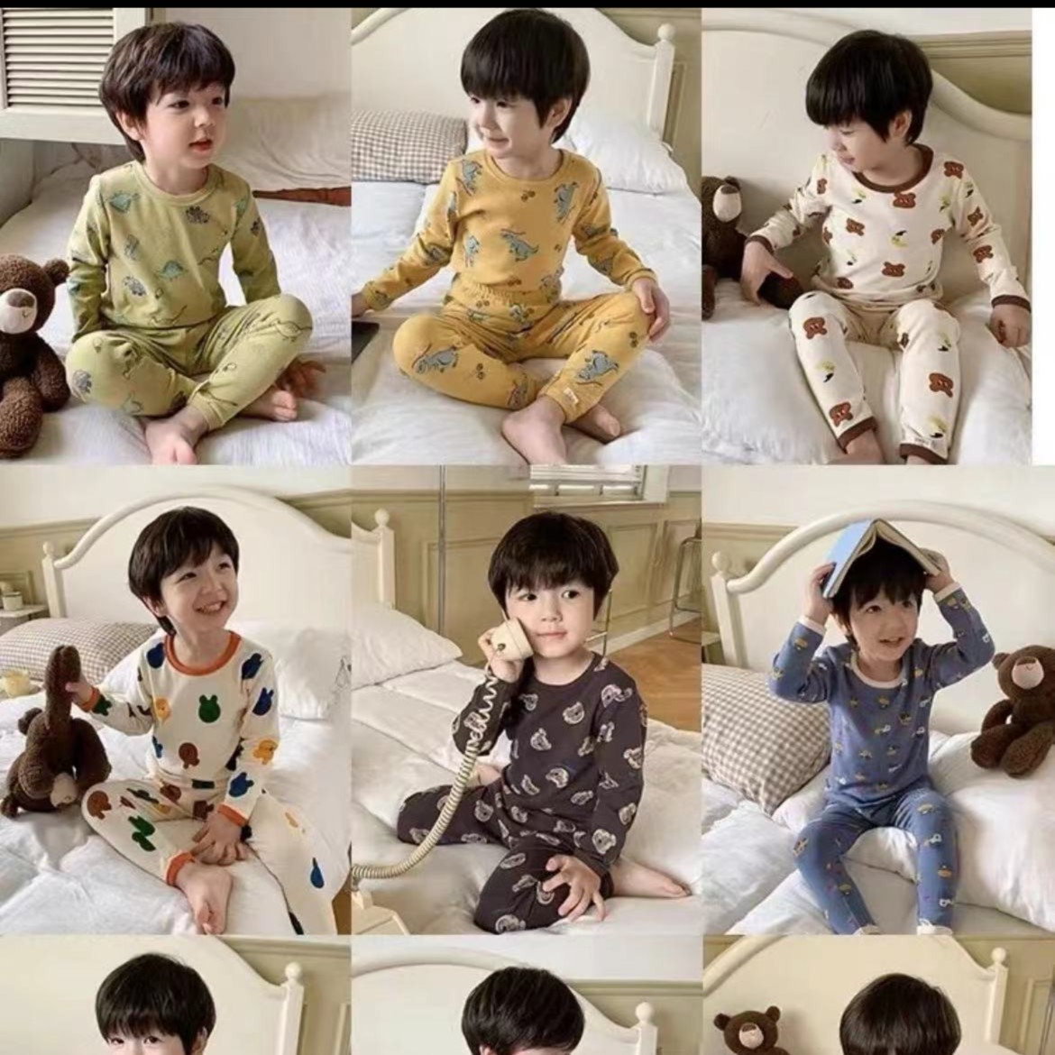 安馨童装 给编码去拍家居服