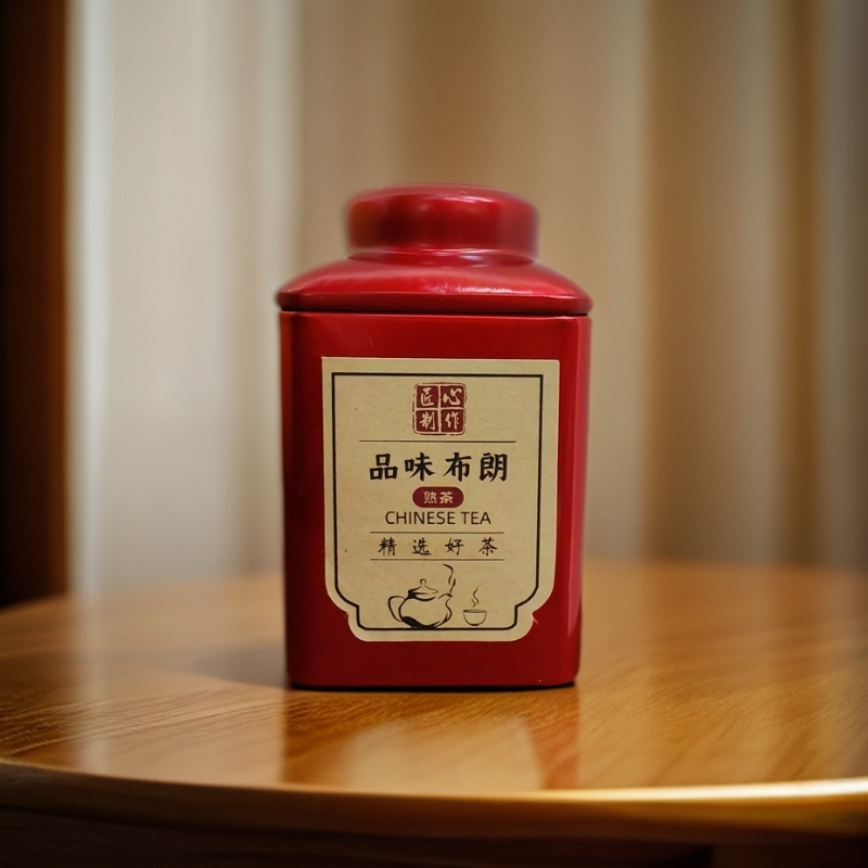 【小饼时代】品味布朗熟茶50g/罐云南勐海布朗山熟茶原生态品质