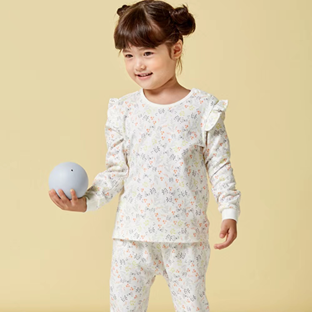 unifriend韩国儿童家居服女童纯棉套装