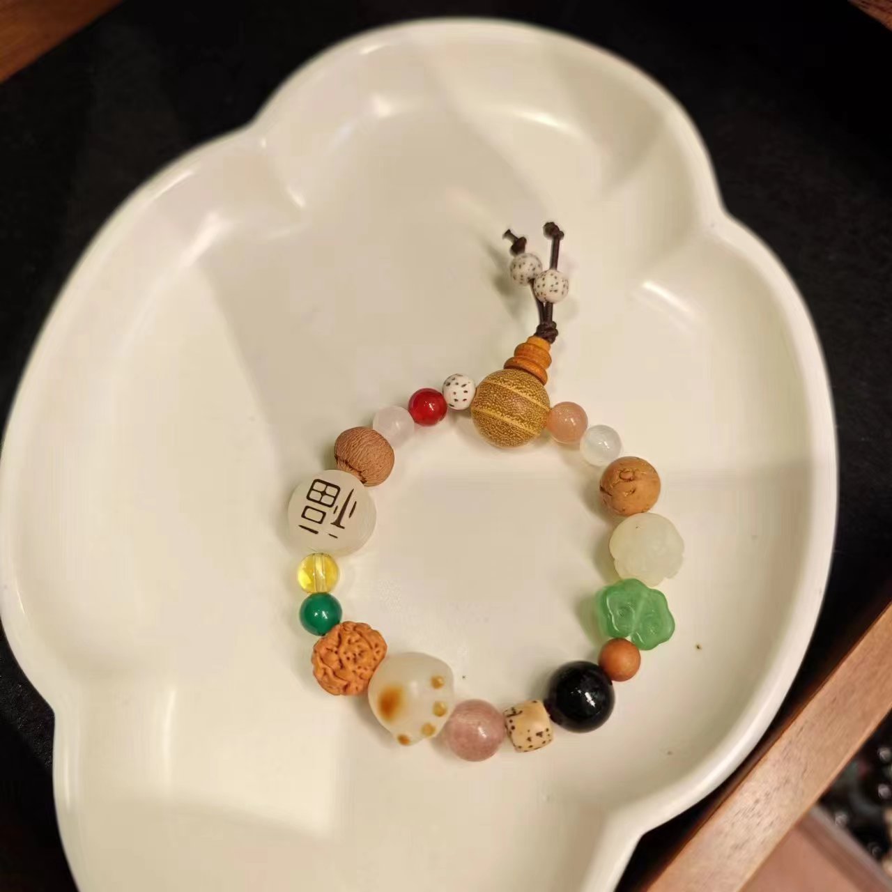 合金木质手链 儿童款十八籽手串【生肖限定款】时尚彩色精美单圈