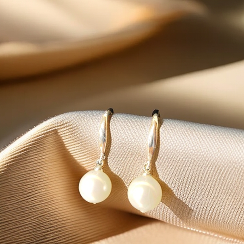 925银仿珍珠耳饰 925银耳环女气质高级感网红耳坠妈妈耳饰防过敏