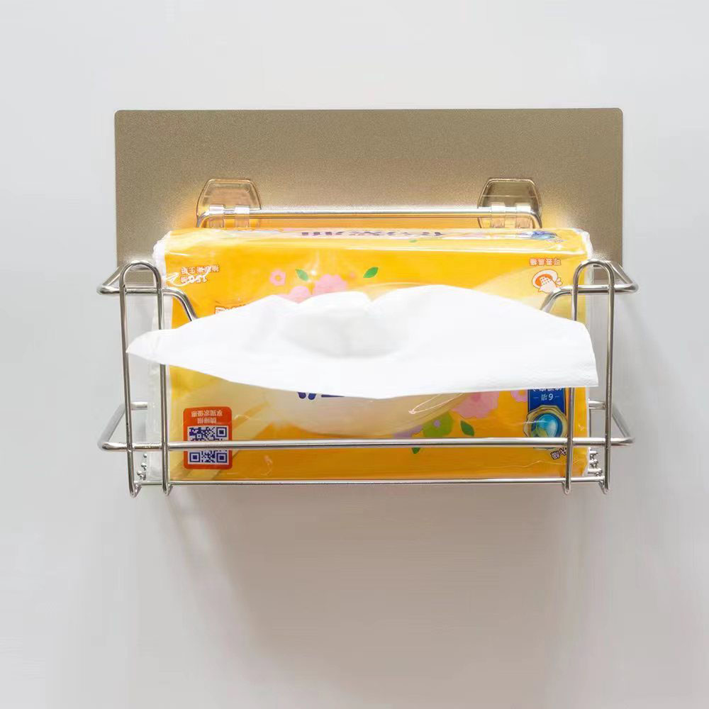 奇丽屋纸巾架家用多功能卫生间加厚两用浴室壁挂式免打孔抽纸盒