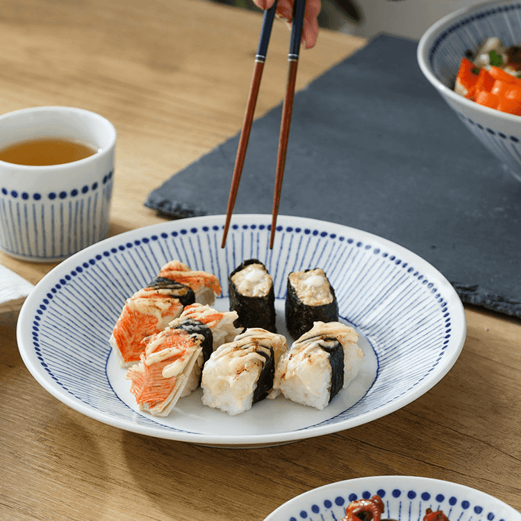 苍十草日本进口拉面碗钵碗家用日式大碗菜盘子陶瓷饭碗沙拉碗汤碗