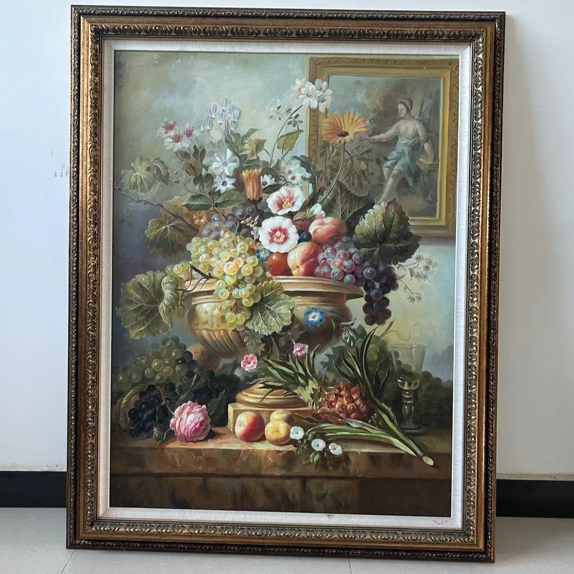 自己画的一幅古典油画，色彩沉稳，透澈，心旷神怡。非常值得入手收藏