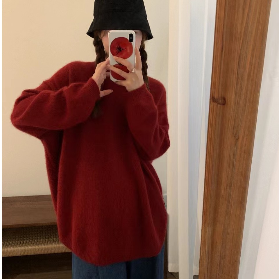 881 J圆领大板宽松毛衣