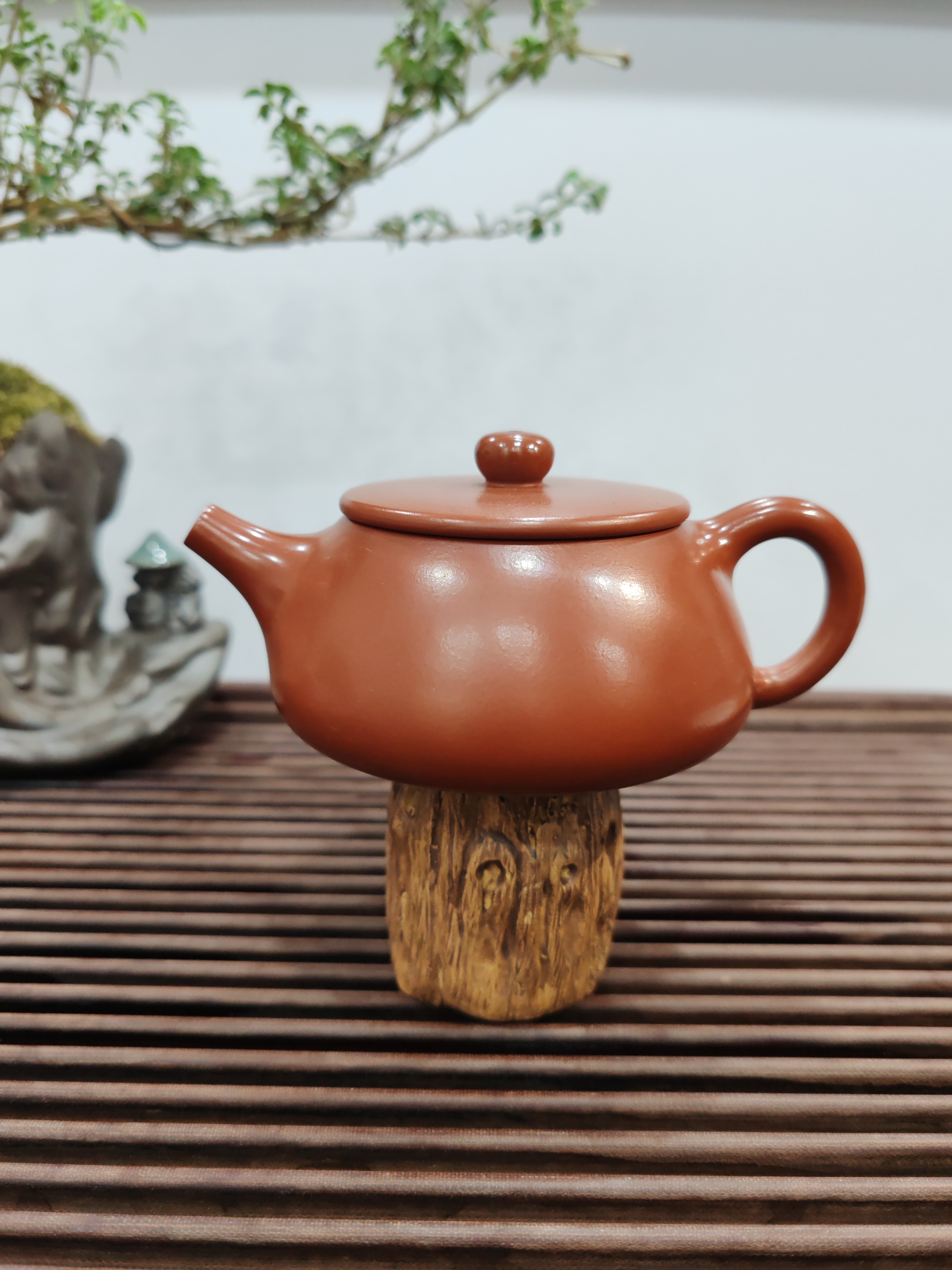 150cc石瓢壶手拉壶半手工手制红泥泥壶茶具茶壶