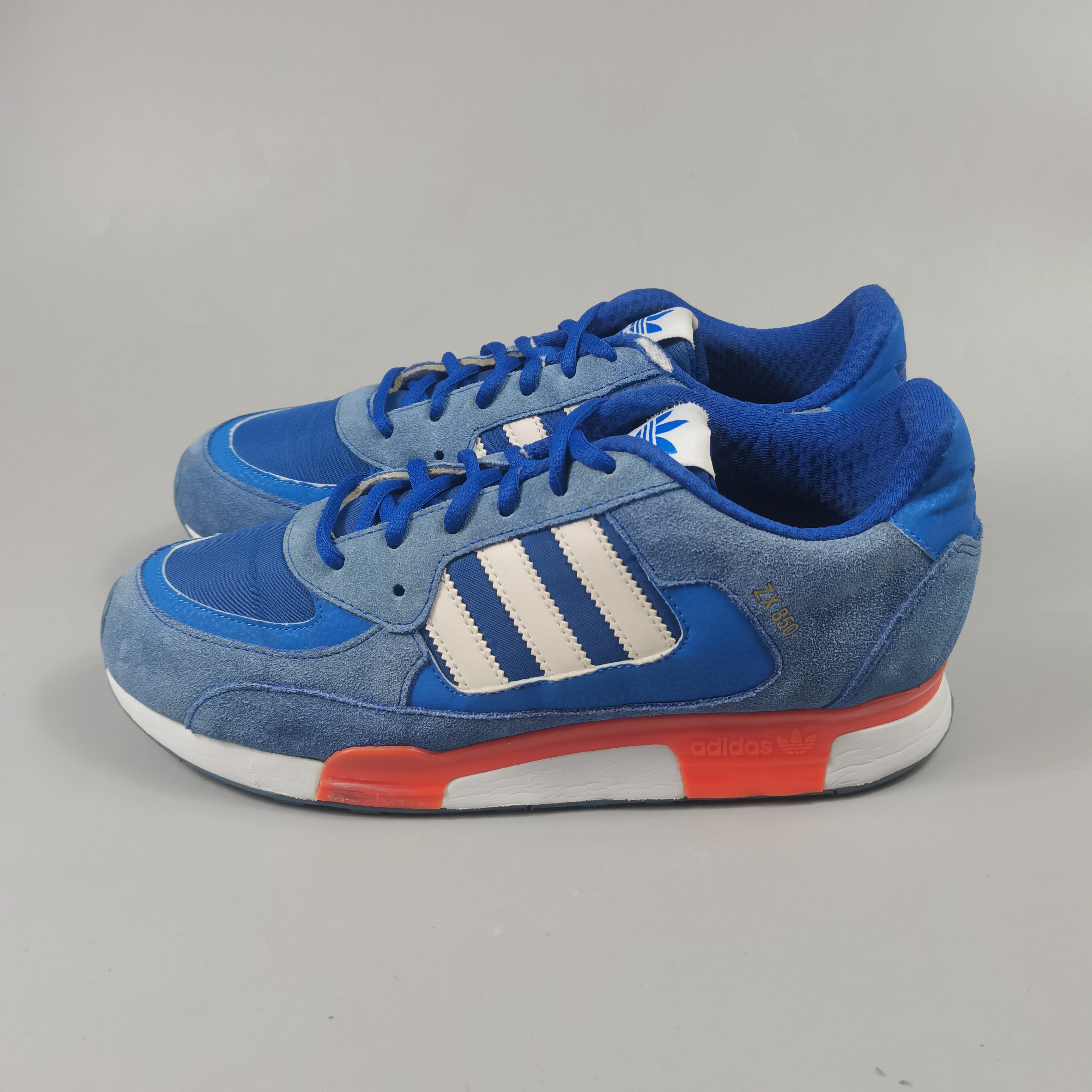 二手正品42码  adidas 三叶草 ZX 850复古慢跑鞋  公价688