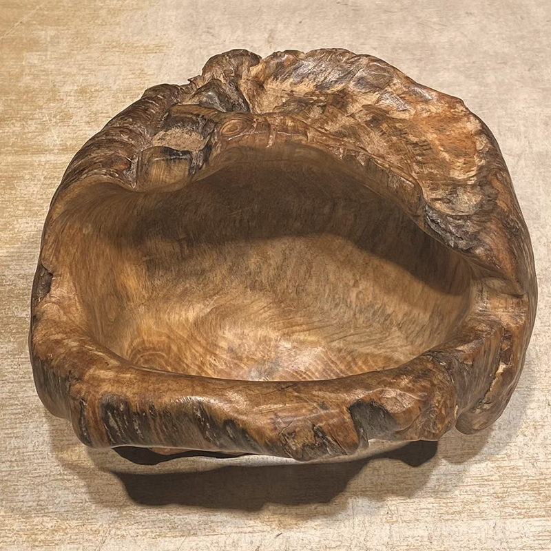 【板娘家专属】天然松木水果篮 整木松树瘤手提果盘实木小摆件